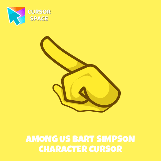 Among Us Bart Simpson Character cursor